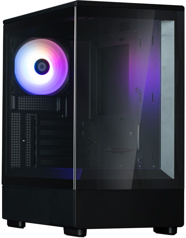Zalman P10 micro-ATX Geh&auml;use Tempered Glass Panoramic View - Sch...