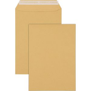 Steinmetz Versandtaschen braun, C4, ohne Fenster, haftklebend, aus Papier, 250 Stück