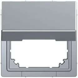 Merten Adapter mit Klappdeckel um System M in System Design zu integrieren, Edelstahl (lackiert)