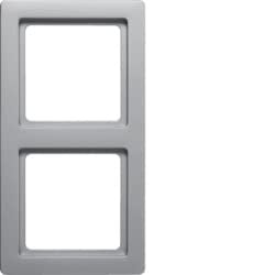 Hager 10126084 aluminium stopcontact Duroplast, 10 stuks