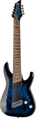 Schecter Omen Elite-8 MS Blue Burst See Thru Blue Burst