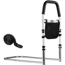 VEVOR Aufstehhilfe Bett 610x320x63 5mm, Haltegriff mit PU-Handlauf, Rohr-Bettstock, Einstiegshilfe aus Karbonstahl für Senioren & Patienten, passend für Kingsize-, Queensize-, Full- & Twin-Betten