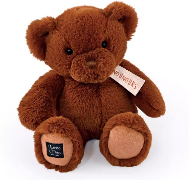 LE NOUNOURS : Ours en peluche capuccino 28 cm - Histoire d'Ours