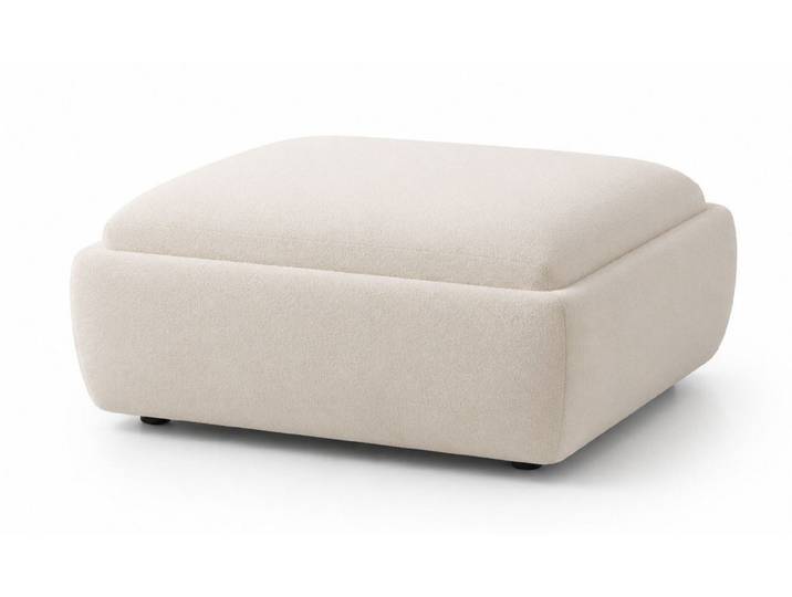 Xlmoebel Polsterhocker Pouff Beige Stil Modern kompakt Wohnzimmer praktisch komfortabel (Pouff, 1 St., 1-tlg), Bequem, stilvoll, vielseitig einsetzbar