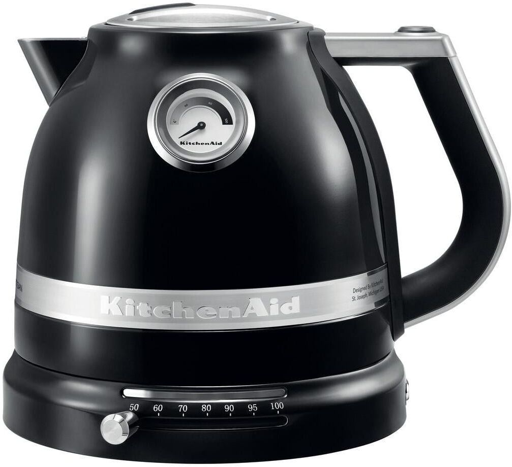 KitchenAid Wasserkocher "5KEK1522EOB ONYX BLACK", schwarz (onyx schwarz), B:26,3cm H:21,8cm T:21cm, Wasserkocher, onyx schwarz, Wasserkocher onyx schwarz Einheitsgröße