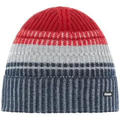 Eisbär Rika OS Mütze grau/rot - STK