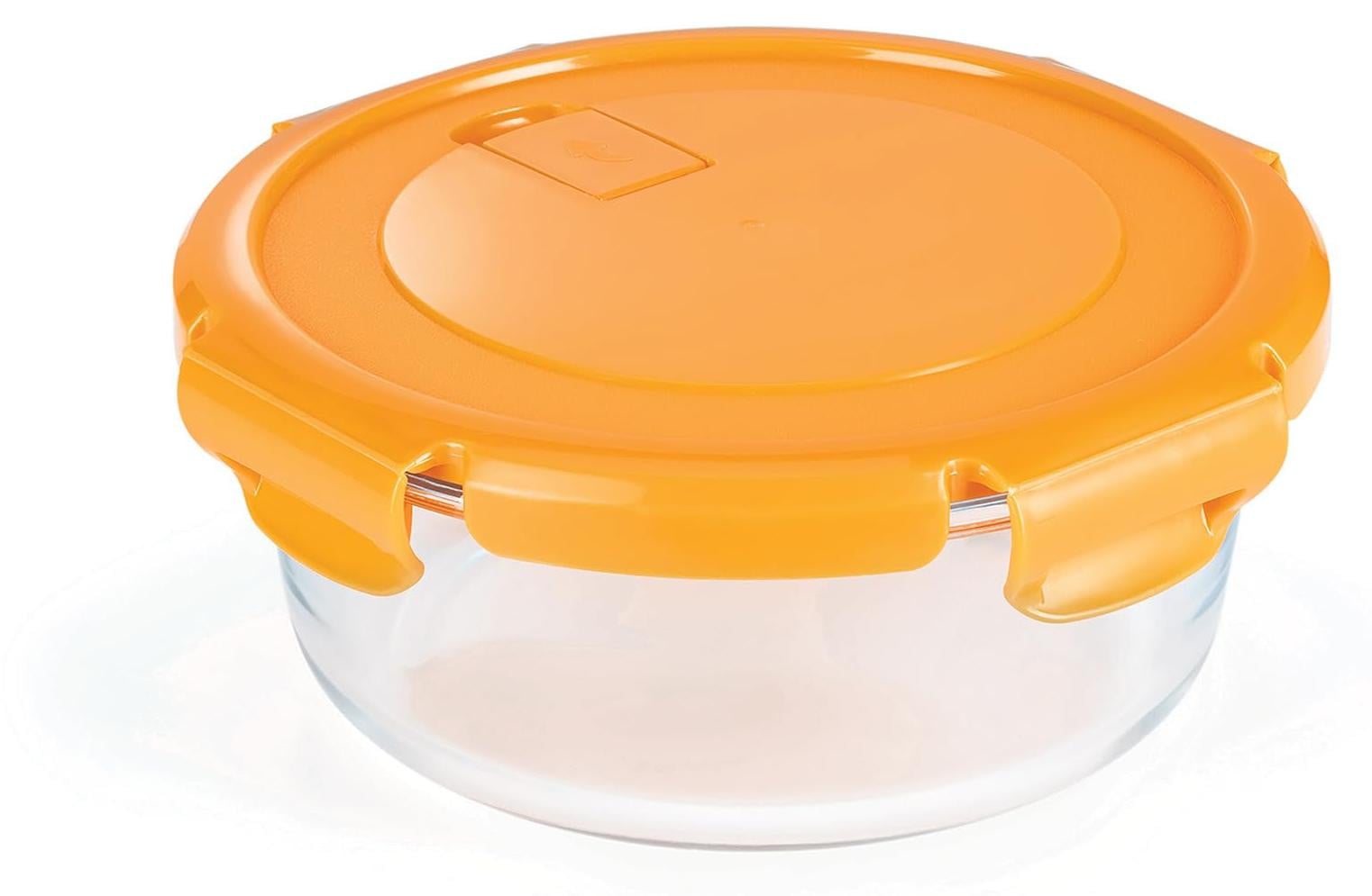 Dripio Glazen voorraadbus, 950 ml, luchtdicht met klikdeksel, rond borosilicaatglas