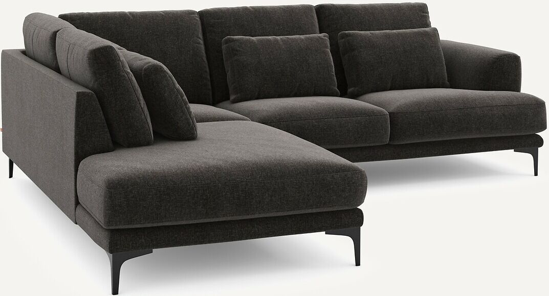 AM.PM Canapé angle gauche fermé velours chenille Marsile