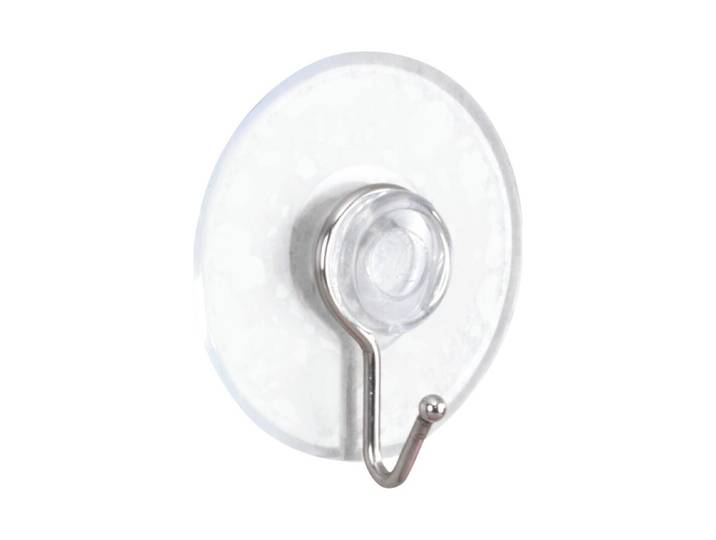 Wenko Saughaken Nickel 4er Set Transparent