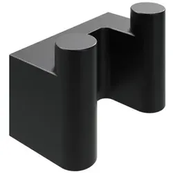 Ravak Doppelhaken Chrome II schwarz X07P1374