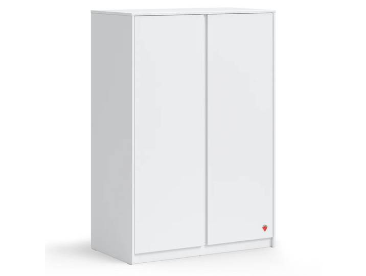Kleiderschrank Studio White 2-türig Tief