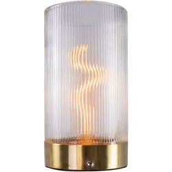 LUXULA LED Tischleuchte LX700108 0,5 W 2700 K warmweiß Transparent, Gold