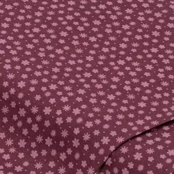 Baumwollstoff kleine Blümchen "Sina", mauve-color