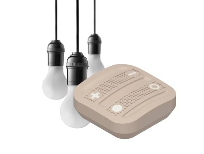 NodOn EnOcean Soft Remote Grise - Eclairage Telecommande Interrupteur Telecommande Magnétique Sans Pile\, Sans Fil - Lanceur de Scénarios - Compatible Jeedom\, eedomus\, MyUbiwizz