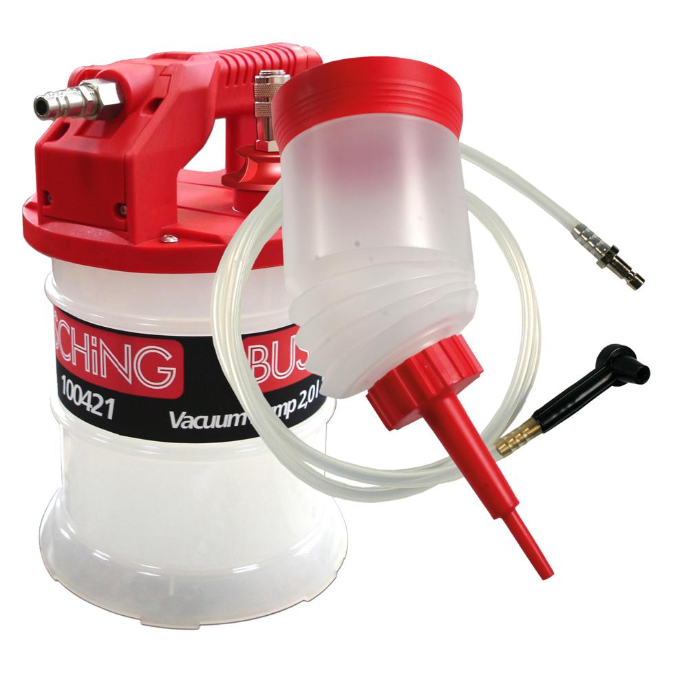 Busching Bremsflüssigkeitswechsler Automobil AIR, Vakuumpumpe-Druck 2 l + KIT (50007)