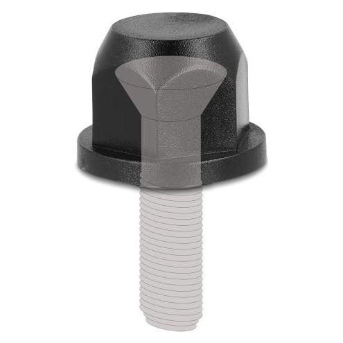 Delock M12 Gewinde-Schutzkappe schwarz 2 Stück (60284)