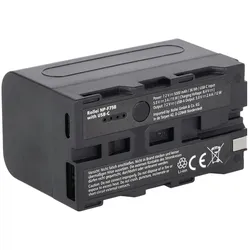 Rollei Akku mit USB-C Typ NP-F versch. Kapazitäten (Kamera Akku), Kamera Stromversorgung