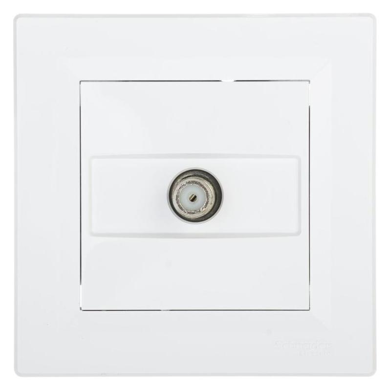 Schneider Electric Asfora Sat-Anschlussdose 1dB weiss (EPH3700121) (Antennendose) (EPH3700121)
