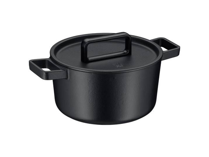 WMF Schmortopf, Schwarz, Metall, 5,2 l, backofengeeignet,backofengeeignet, Kochgeschirr, Töpfe, Diverse Spezialtöpfe