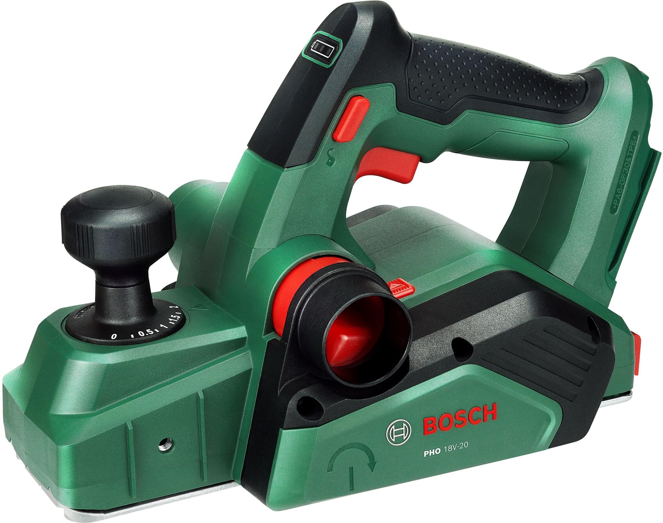 Akku-Elektrohobel BOSCH "PHO 18V-20 solo", grün, B:17,1cm H:18,7cm L:29,1cm, Hobelmaschinen, Akku-Elektrohobel, ohne Akku und Ladegerät grün Einheitsgröße