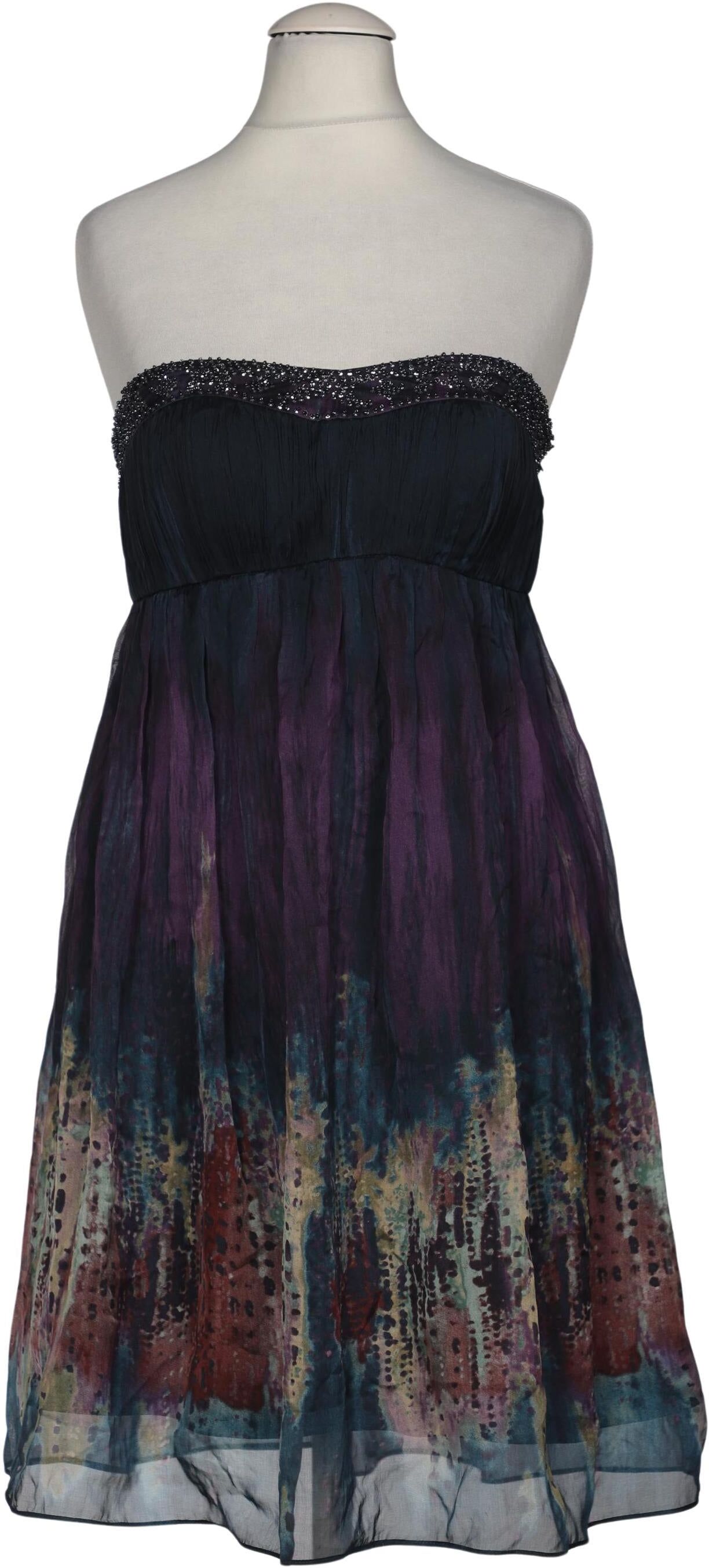Forever New Damen Kleid, Mehrfarbig, Gr. 3Xs, Seide / Synthetik - Second Hand