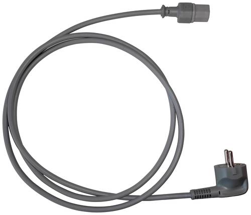 HELU 84675-1 Strom Netzkabel Grau 2m