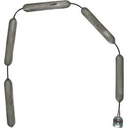 FeuerAnker Flexible Kettenanode 22x800 mm 3/4" 5 Glieder Magnesium Schutzanode