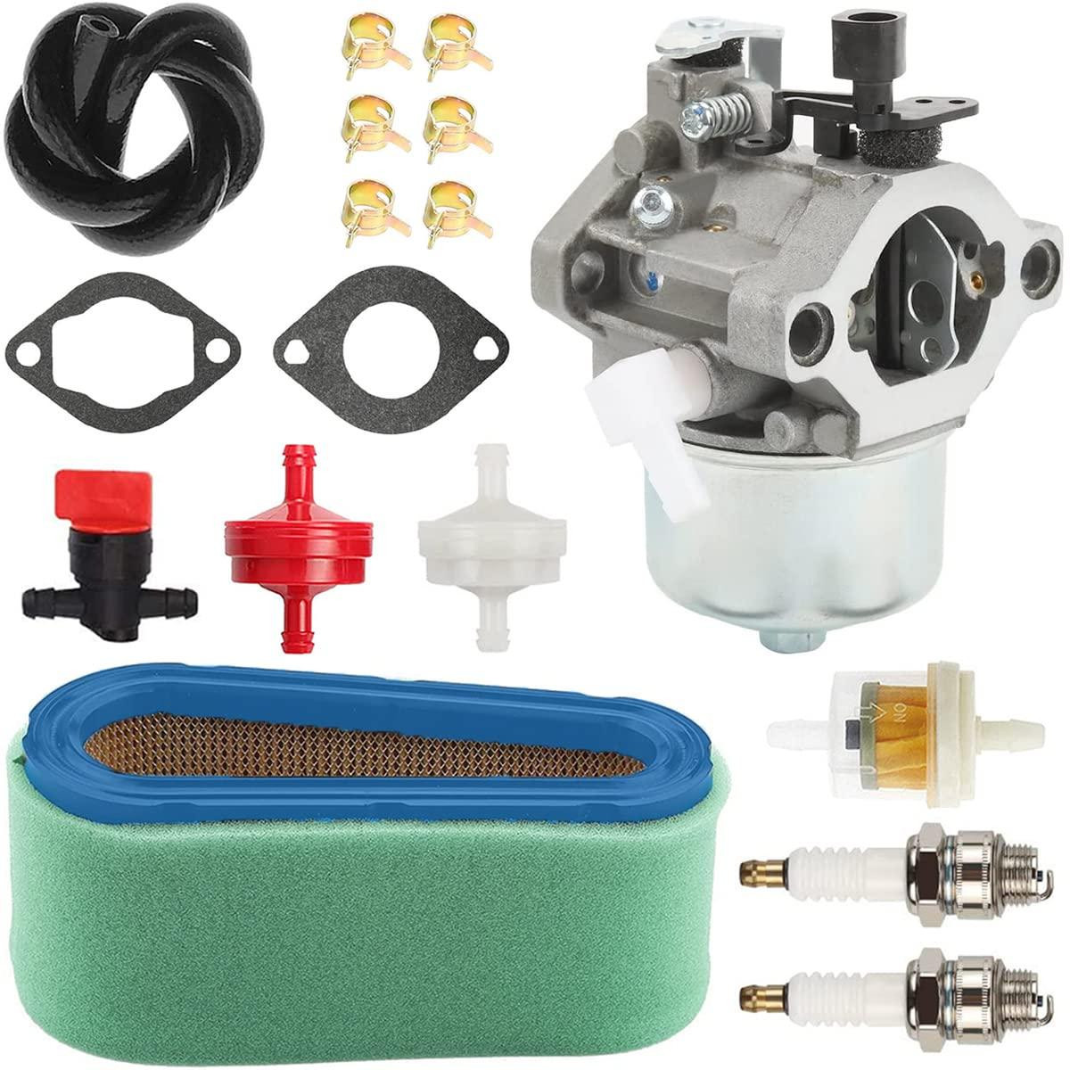 Carburateur voor Briggs & Stratton grasmaaiermotoren inclusief luchtfilter en accessoires