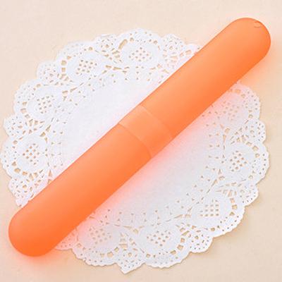 Multisell Products Hub Portable Toothbrush Health Protector, Trendy Camping Travel Toothbrush Case Holder Tube Cover orange
