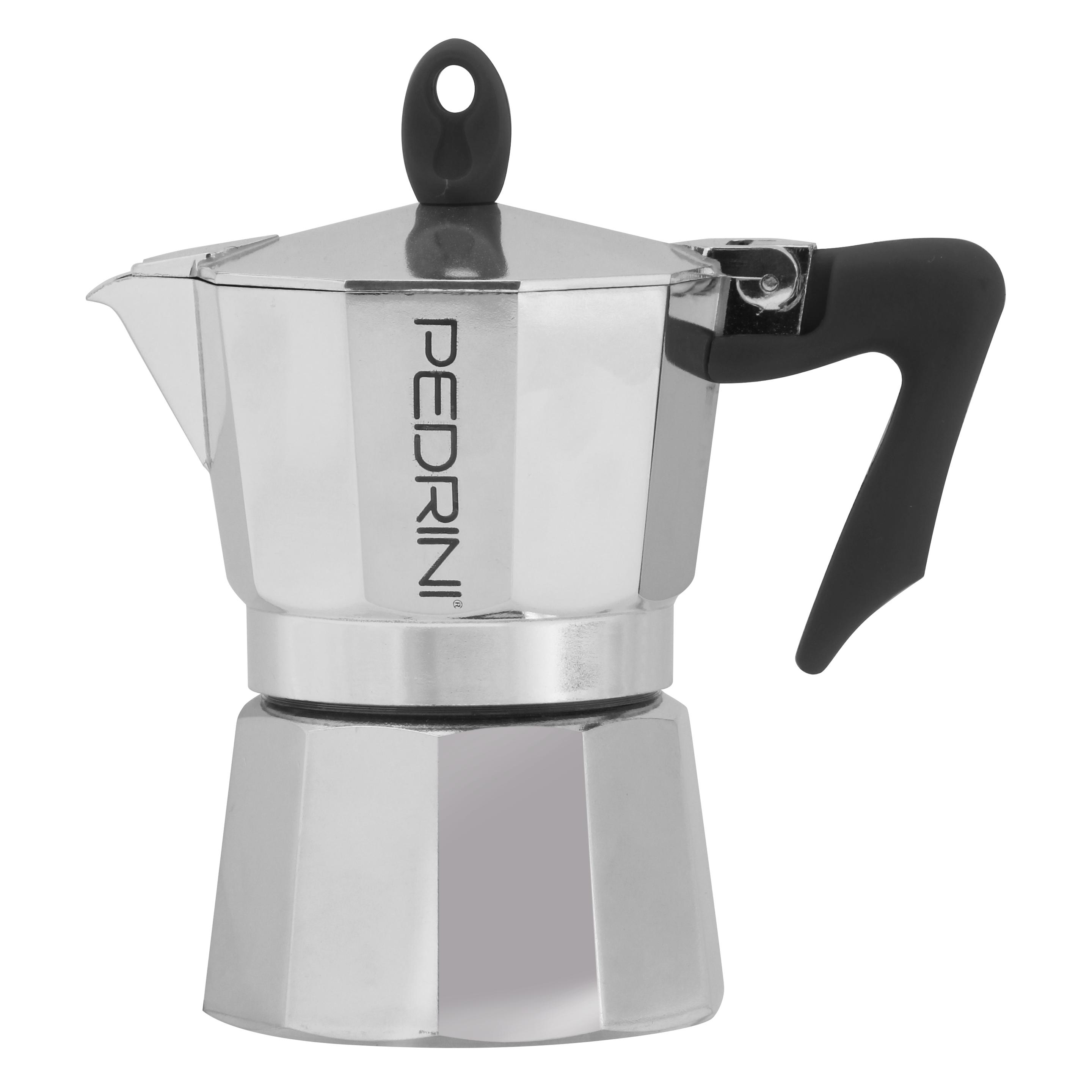 Pedrini 9083-3 Manuelle Kaffeemaschine Mokka-Kanne Aluminium (3 Tassen) (9083-3)