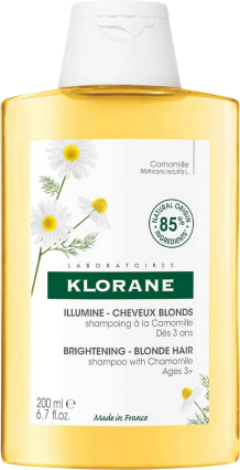 Klorane Champô Brilhante com Camomila para Cabelos Loiros 200ml