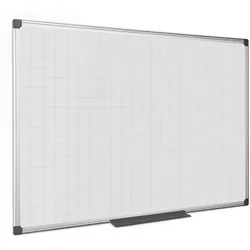 Bi-Office Whiteboard, Magnettafel mit Aufdruck, Quadrate/Raster, 1200 x 900 mm