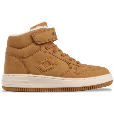 Sneaker LOTTO, Kinder, Gr. 34, beige (wheat, sanftes weiß), Synthetik, Schuhe Sneaker, - mit kuschelig-wärmendem Futter