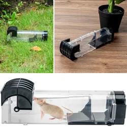 Tierfreundliche Lebendfalle für Mäuse: Wiederverwendbare, transparente Mausefalle (31,5x7,5x8cm) für humanen Fang – Sicher & effektiv