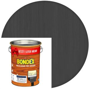 Bondex Holzlasur 4,8l, außen, wetterfest, dunkelgrau