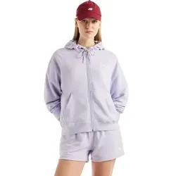 NEW BALANCE Damen Jacke Sport Essentials French Terry Full Zip, Größe L in Silber 41501
