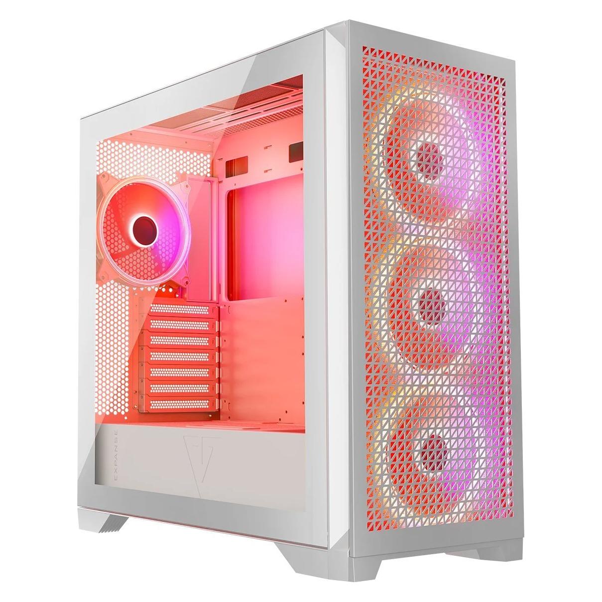 Modecom Volcano Expanse T Apex ARGB biała (ATX, mATX, Mini-ITX) (AT-EXPANSE-TG-20-000000-0002)