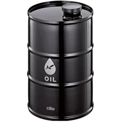 Cilio, Ölspender + Essigspender, Ölfass Barile 750 ml Edelstahl ø 9.5 cm (750 ml)