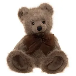 CHARLIE BEARS® Plüschbär Oak mit Schleife Höhe ca. 37cm