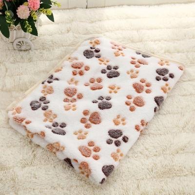 Uplifted Goods Cozy Paws Pet Blanket white l