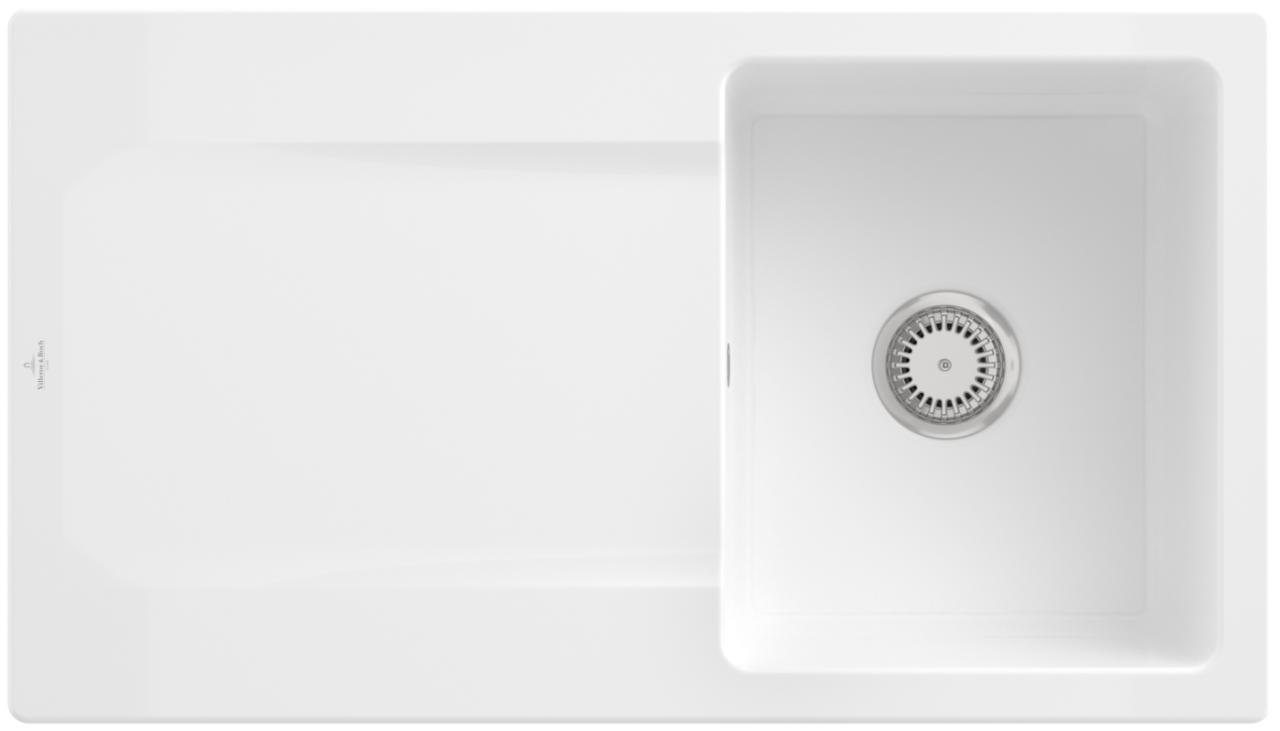 Villeroy & Boch Siluet 50 Spüle 333501 900x510mm Snow, 333501KG 333501KG