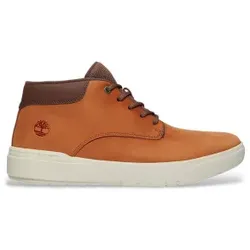 Timberland für Herren. TB0A69M1EM51 Seneca Bay Slipper aus braunem Leder (40), Wohnung, Schnürsenkel, Lässig