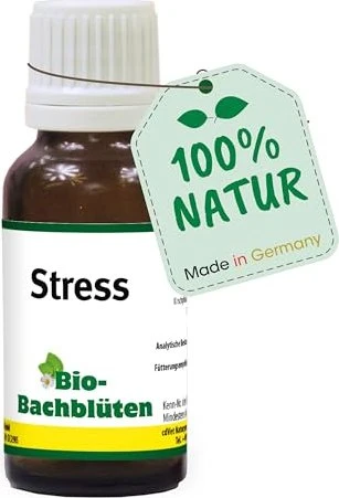 BIO Bachblüten Stress Tropfen f.Hund/Katze/Pferd 20 ml Flüssigkeit