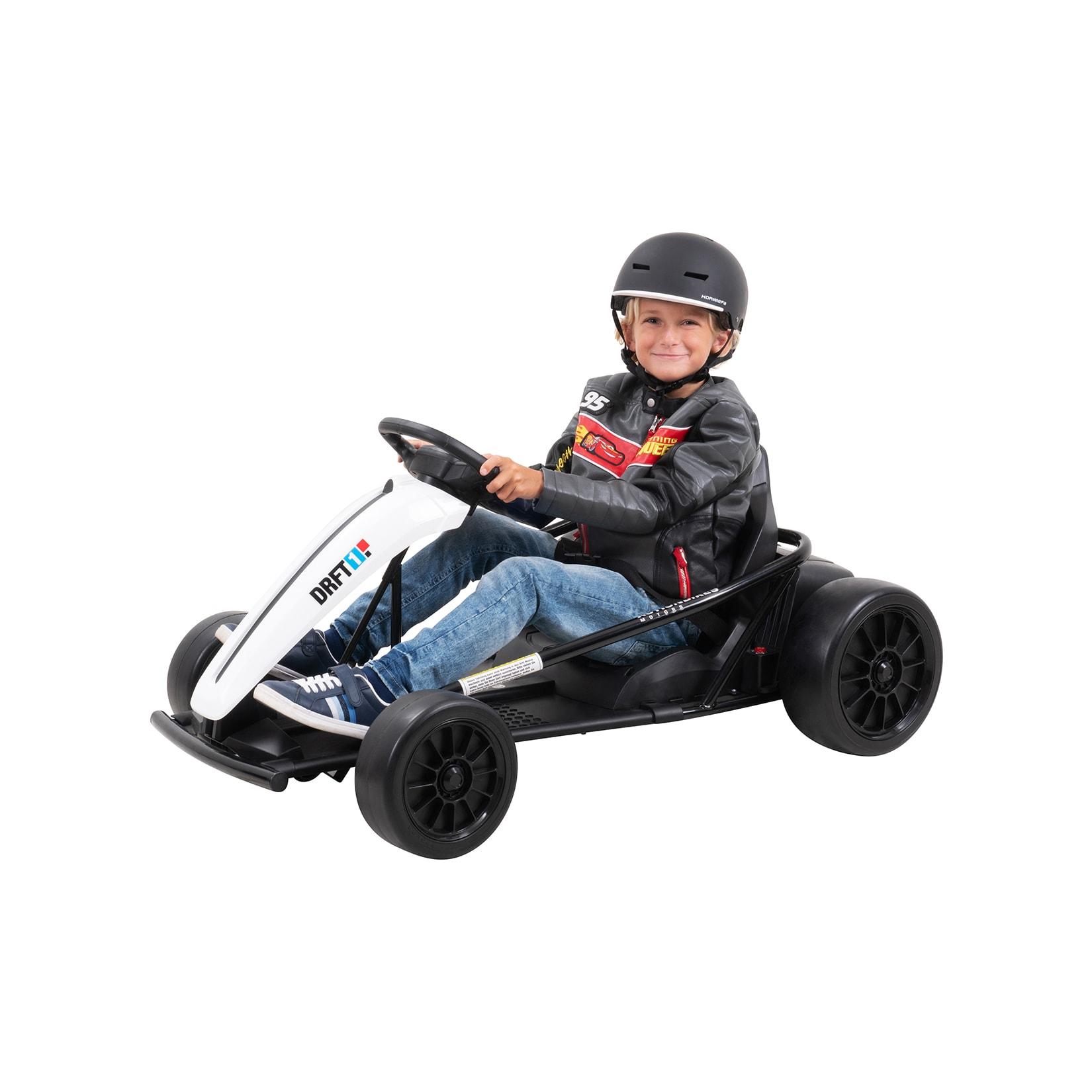 Drift-Kart SX1968, Drift-Scooter Go-Kart 700 Watt, EVA-Weichgummireifen vorne, Bremsautomatik (Weiß)