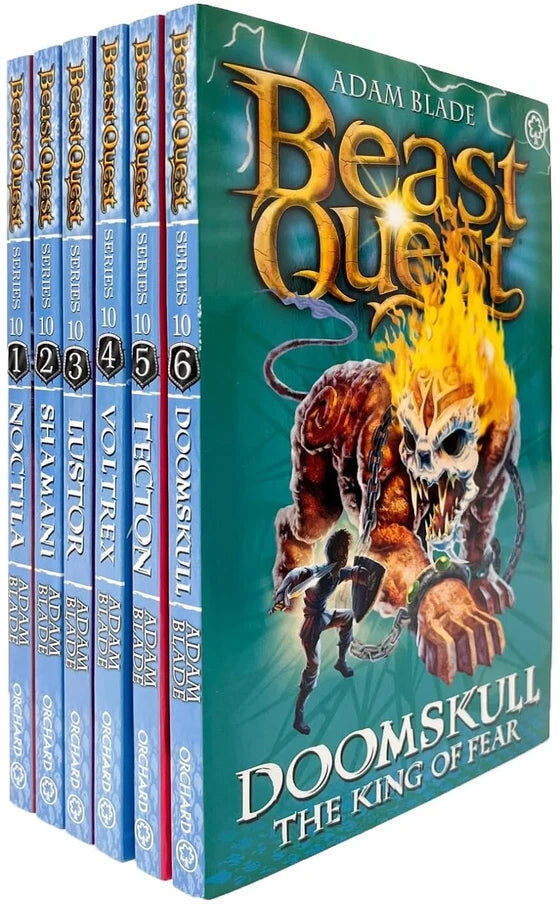 Orchard Books (Hachette Children's Group) Beast Quest Series 10 Master of the Beasts 6 Books Collection Set by Adam Blade - Paperback - Ages 7-9 - Fantasy Adventure Boxset