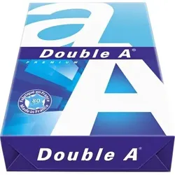 1 x Double A Multifunktionspapier DIN A4 80g/m weiß  2.500 Bl./Pack.