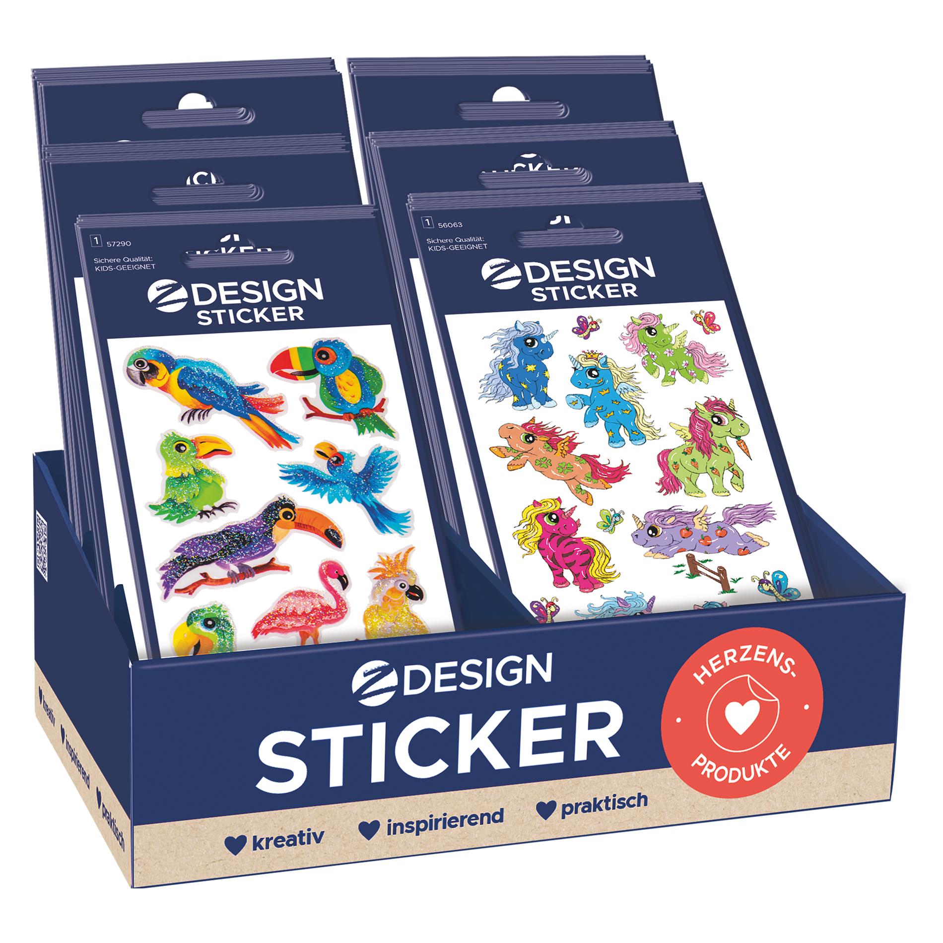 Z-Design Sortiment Sticker (60 Sticker) (48744)