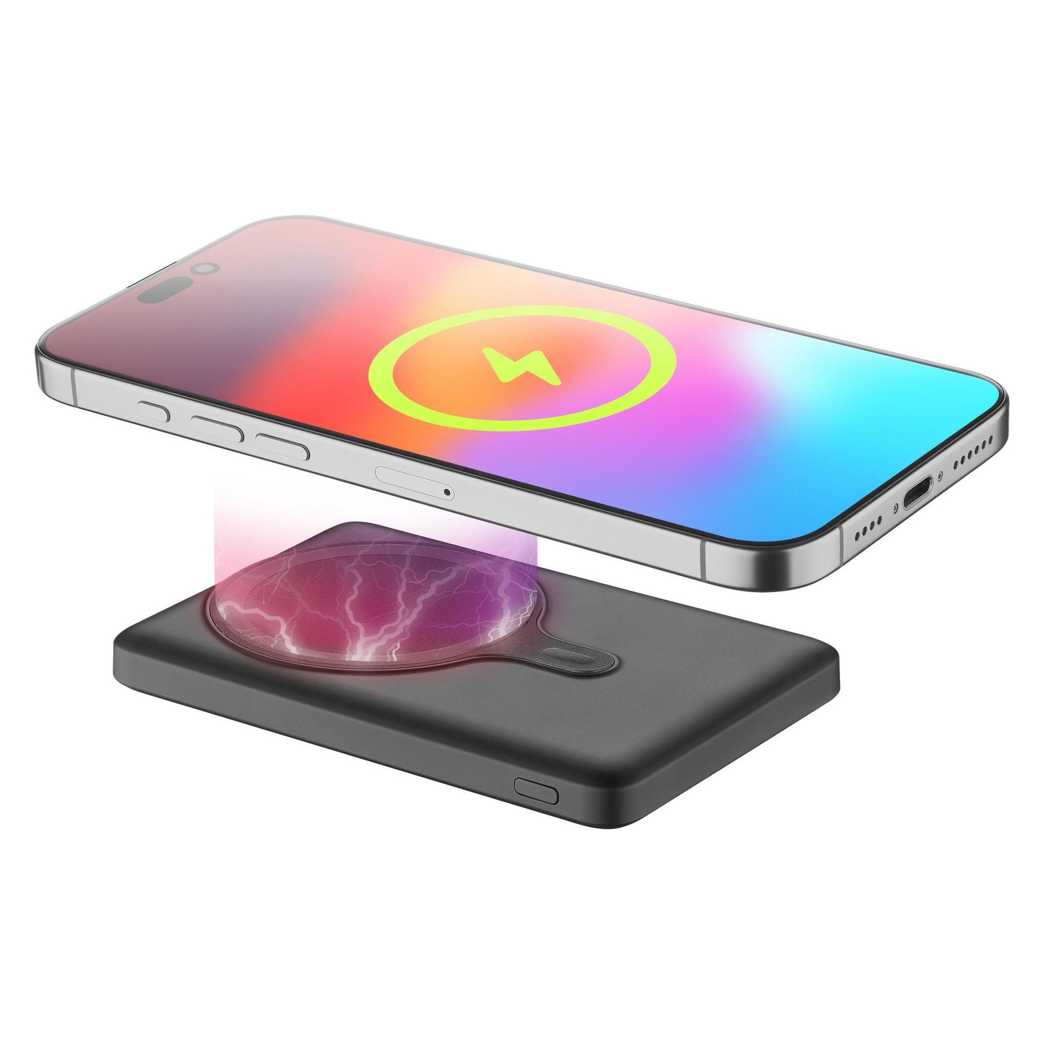 Cellularline MagSafe Wireless Power Bank MAG 5000 (5000 mAh, 20 W) (PBNEWMAG5000K)