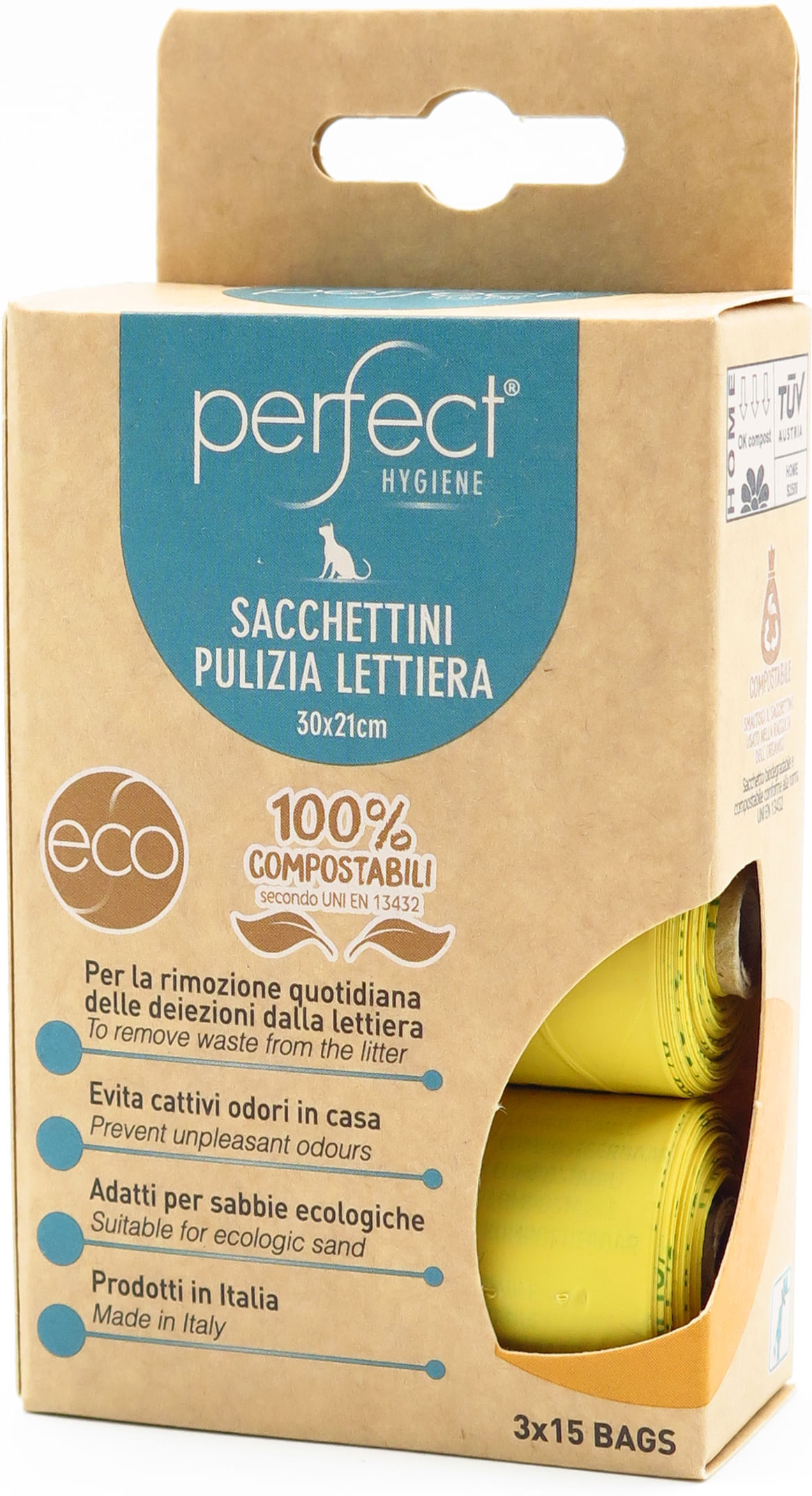 Sacchetti Igienici per Lettiera Gatti Perfect 3X15