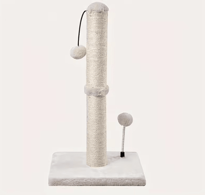 Inspire Curations TallGuard Premium Sisal Cat Scratching Post beige s